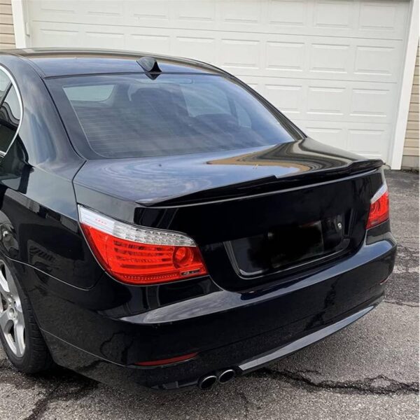 Αεροτομή Πορτ Παγκάζ Για Bmw 5 E60 03-11 M4 Look Lipspoiler Γυαλιστερή Μαύρη Από Πλαστικό - Image 5