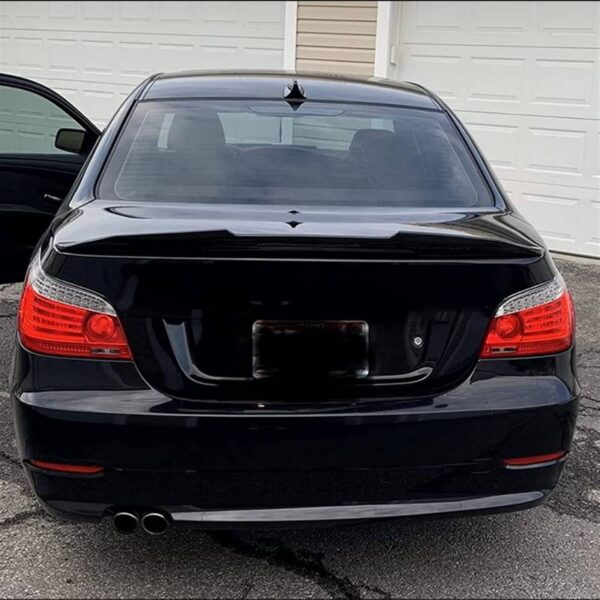 Αεροτομή Πορτ Παγκάζ Για Bmw 5 E60 03-11 M4 Look Lipspoiler Γυαλιστερή Μαύρη Από Πλαστικό - Image 6