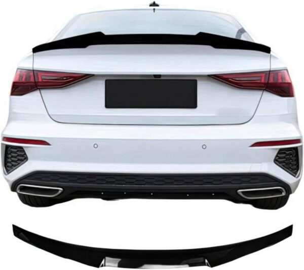 All in Point Αεροτομή Πορτ Παγκάζ Για Audi A3 8VS Sedan 12-20 M4 Look V2 Style Μαύρο Γυαλιστερό Από Abs Πλαστικό 0032006