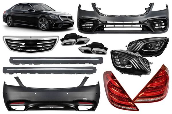 All in Point Body Kit Για Mercedes-Benz S-Class W222 13-17 Facelift 17-20 Amg 63 Look 0032029