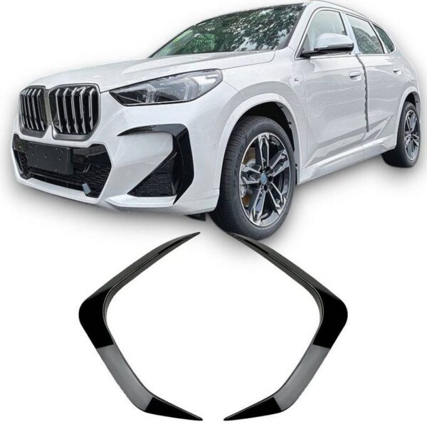All in Point Μπροστινά Spoiler Flaps Για Bmw X1 U11 2022+ M-Packet Γυαλιστερό Μαύρο 2 Τεμάχια 0032210