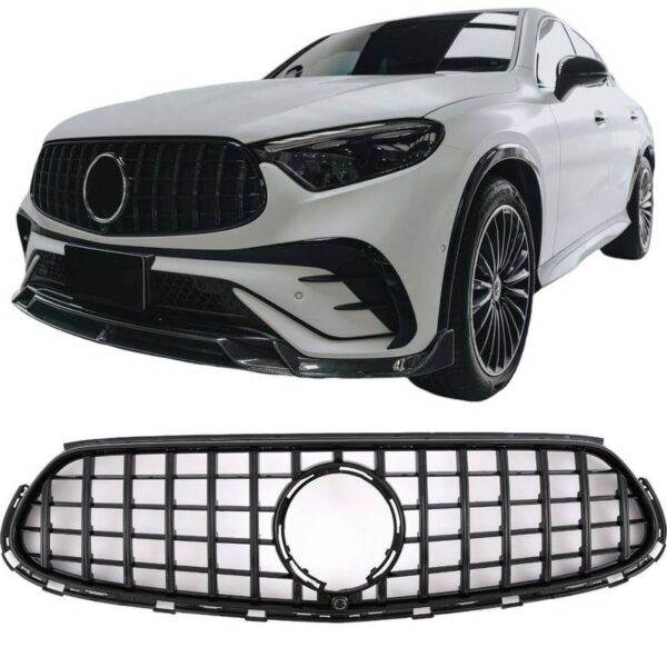 All in Point Μάσκα Για Mercedes-Benz GLC-Class X254 SUV & C254 Coupe Amg Line 22+ GTR Panamericana Design Black - Night Package 0032212
