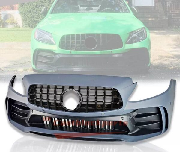 All in Point Μπροστινός Προφυλακτήρας Για Mercedes-Benz C-Class C205/W205 14-21 GTR Look (Black Mamba) Με Μαύρη Μάσκα 0032439