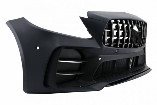 Μπροστινός Προφυλακτήρας Για Mercedes-Benz C-Class C205/W205 14-21 GTR Look (Black Mamba) Με Μαύρη Μάσκα - Image 2