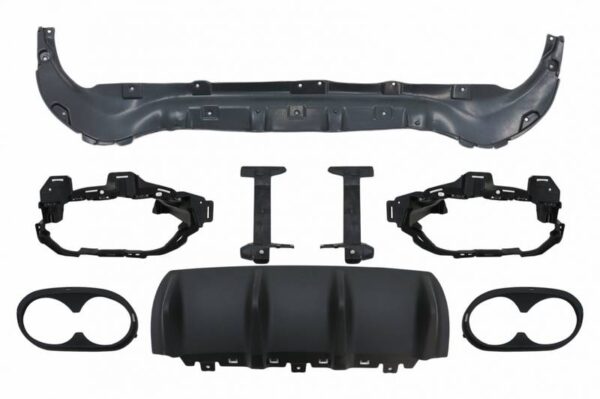 Diffuser Πίσω Προφυλακτήρα Για Mercedes-Benz GLB (X247) 2019+ Amg GLB45 Look Για Amg Line Προφυλακτήρες Piano Black - Image 4