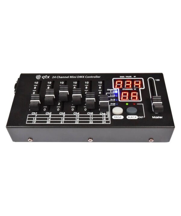 All in point Κολωνου 1 Περιστερι - Qtx MDMX-24 Mini DMX Ελεγκτής 24 Καναλιών (Τεμάχιο) MDMX-24