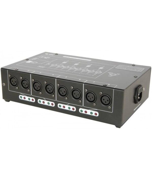 All in point Κολωνου 1 Περιστερι - Qtx DMX-D8DMX Booster/Διανομέας 8 Δρόμων (Τεμάχιο) DMX-D8