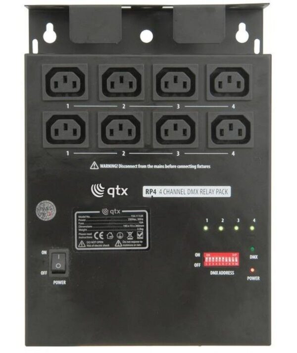 Qtx RP4 DMX Πακέτο Αναμετάδοσης 4 Καναλιών (Τεμάχιο) - Image 2