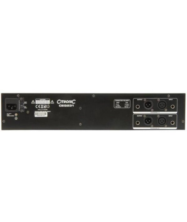 Citronic CEQ231 Ισοσταθμιστής Dual 31 Band Graphic (Τεμάχιο) - Image 3