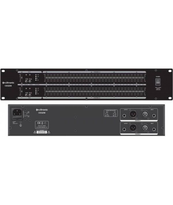 Citronic CEQ231 Ισοσταθμιστής Dual 31 Band Graphic (Τεμάχιο) - Image 2