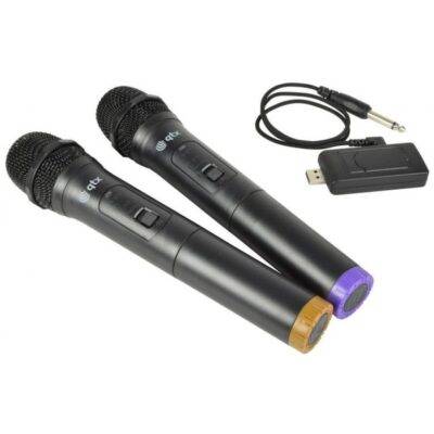 All in point Κολωνου 1 Περιστερι - Qtx U-MIC-863.2+864.8 USB Dual Handheld UHF Ασύρματο  Μικρόφωνο (Σετ) U-MIC-863.2+864.8