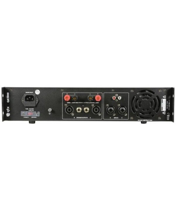 Qtx QA1000 Τελικός Ενισχυτής 2x250W RMS (Τεμάχιο) - Image 2