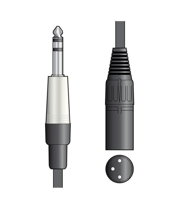 S6J-XM300 Kαλώδιο Ήχου 6.3mm TRS Jack Plug - XLR Male 3m (Τεμάχιο) - Image 2