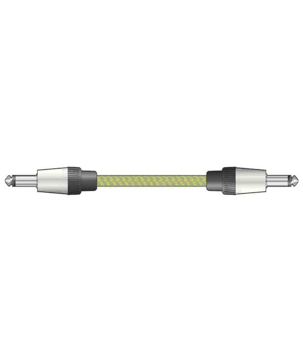 Citronic 190.373UK Κλασικό Ρετρό Πλεκτό Καλώδιο Κιθάρας 3m Γκρί/Χρυσό (Τεμάχιο) - Image 2