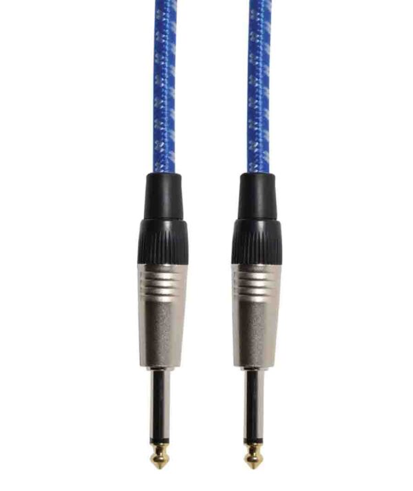 All in point Κολωνου 1 Περιστερι - Citronic 190.375UK Κλασικό Ρετρό Πλεκτό Καλώδιο Κιθάρας Μπλε/Άσπρο 3m (Τεμάχιο) 5015972221495