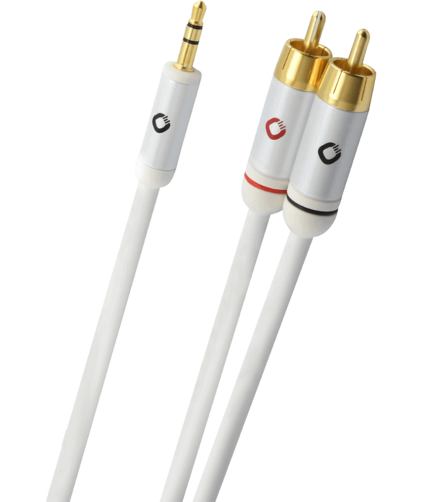 Oehlbach i-Connect J Καλώδιο ήχου φορητής συσκευής 3.5mm Jack - 2 x RCA 1.5m White (Τεμάχιο) - Image 2
