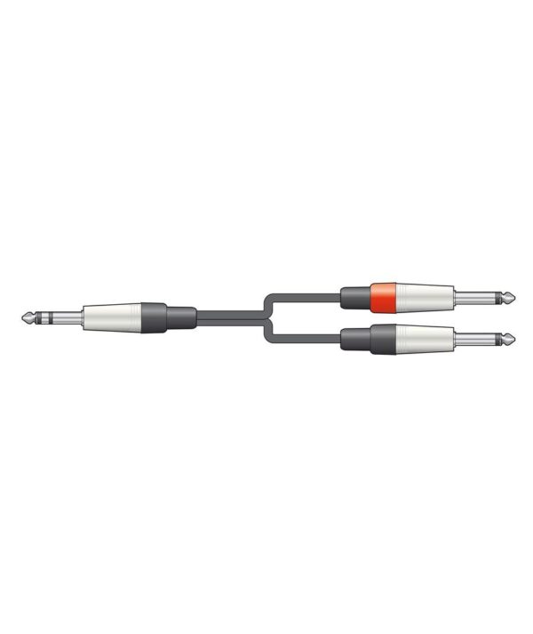 All in point Κολωνου 1 Περιστερι - Chord S6J-2M6J150 Καλώδιο Ήχου 6.3mm TRS Jack Plug - 2 x 6.3mm Mono Jack Plugs 1.5m (Τεμάχιο) S6J-2M6J150