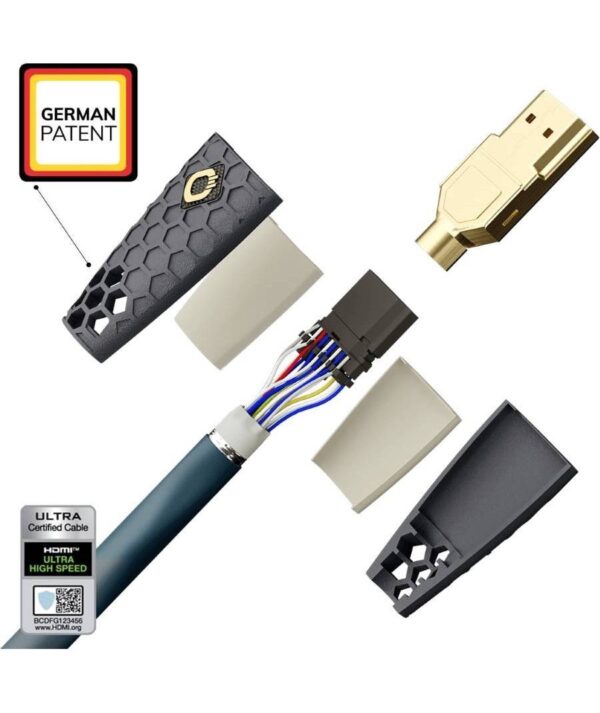 Oehlbach Flex Evolution Καλώδιο Υψηλής Ποιότητας HDMI 2.1 8K/60HZ με προστασία σπασίματος 1m ( Τεμάχιο) - Image 3