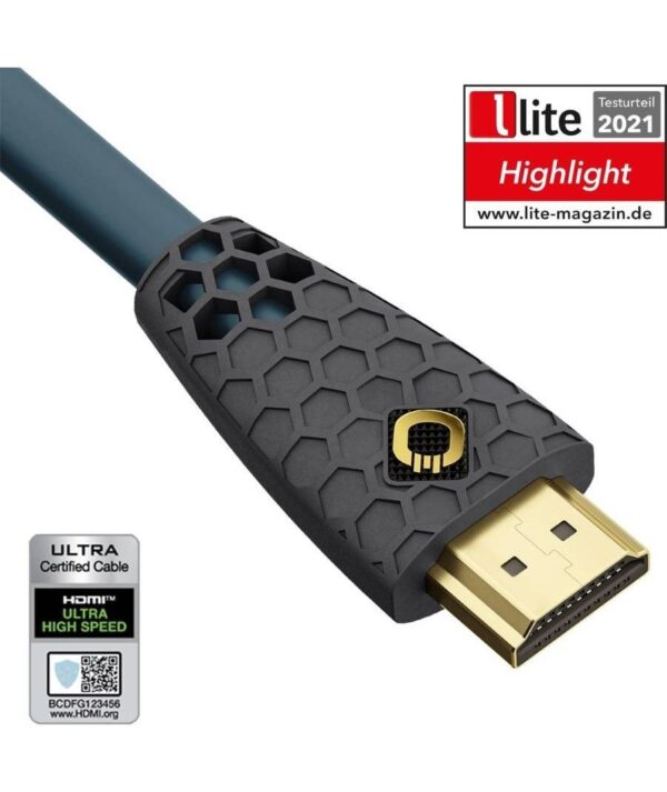 Oehlbach Flex Evolution Καλώδιο Υψηλής Ποιότητας HDMI 2.1 8K/60HZ με προστασία σπασίματος 1m ( Τεμάχιο) - Image 2