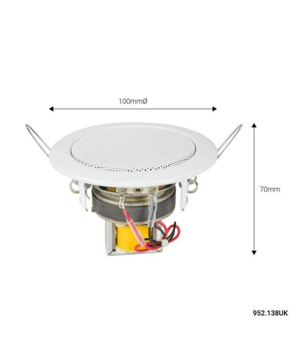 Adastra EC36V Ηχείο Οροφής Μπάνιου 3" 100V (Τεμάχιο) - Image 3