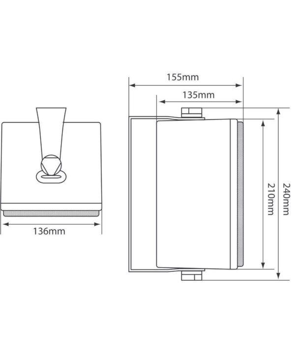 Adastra B30V-W Επιτοίχια Ηχεία 4" 30W RMS Λευκά (Ζεύγος) - Image 3