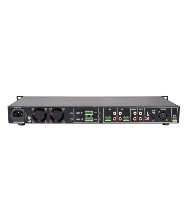 Adastra RMS1202 Τελικός Multi Zone 100V Ενισχυτής 2 Καναλιών 2x120W RMS (Τεμάχιο) - Image 3