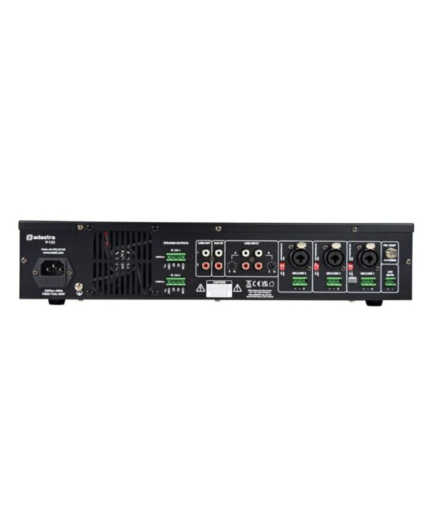 Adastra V-122 Μίκτης-Ενισχυτής 100V 2 x 120W DAB+/FM/USB/SD/BT (Τεμάχιο) - Image 2