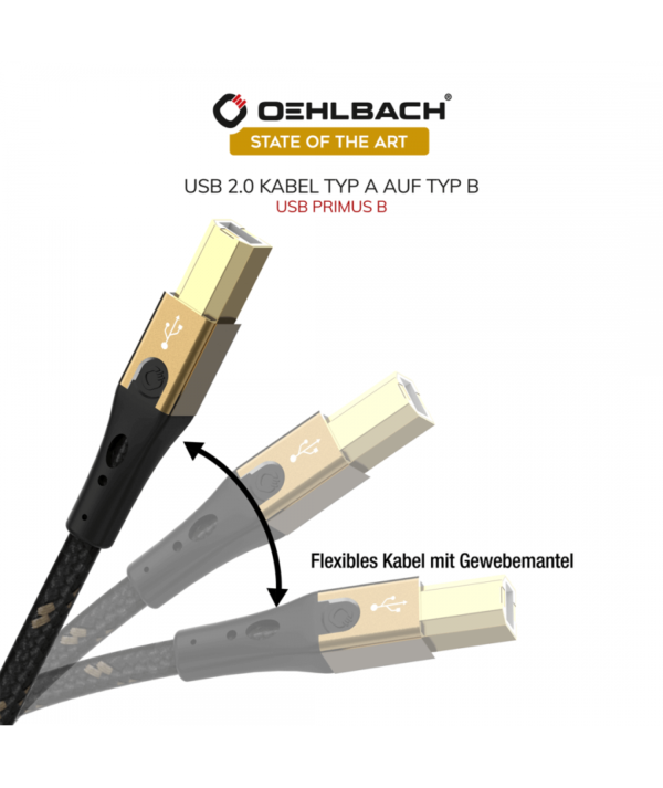 Oehlbach USB Primus B Καλώδιο USB 2.0 Type A - Type B 10 m (Τεμάχιο) - Image 3