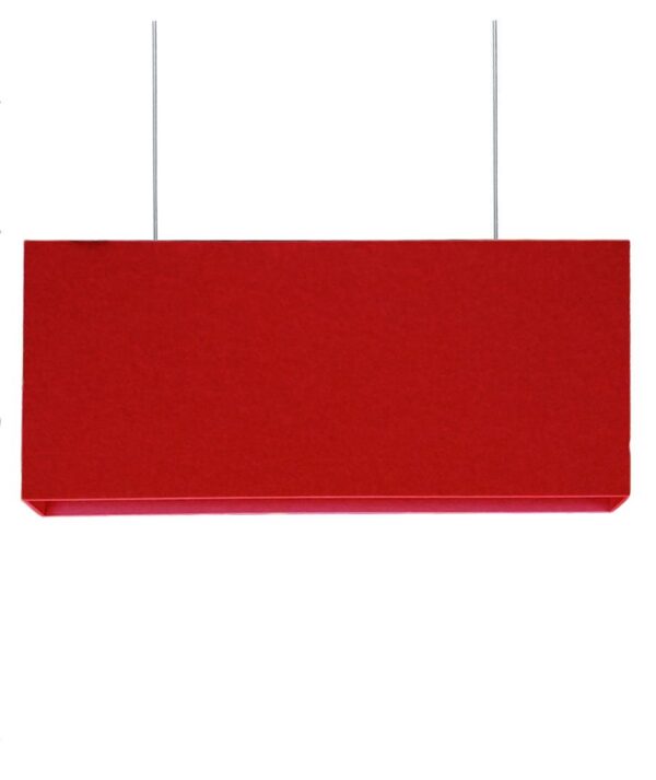 Audiodesigner Acoustic Baffle Lamp Ηχοαπορροφητικό Πάνελ Οροφής με Φωτισμό 120x30x10cm Κόκκινο (Τεμάχιο) - Image 2