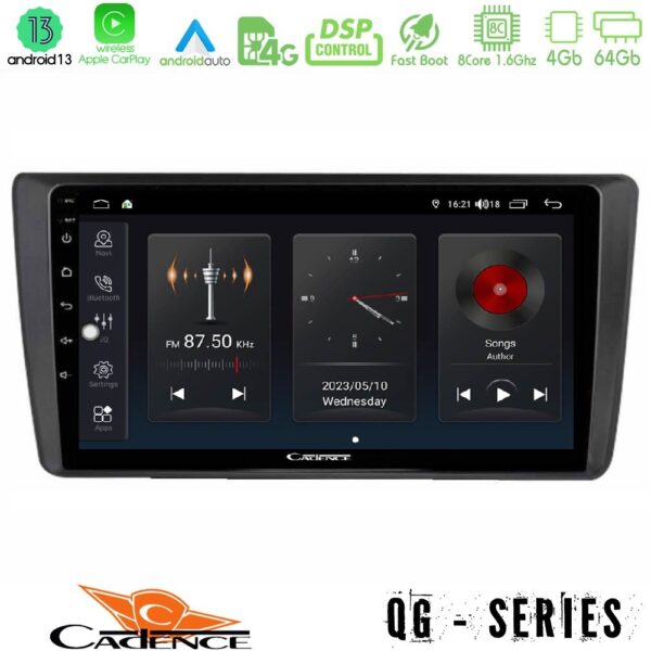 Cadence QG Series 8Core Android13 4+64GB Skoda Octavia 2004-2012 Navigation Multimedia Tablet 9"