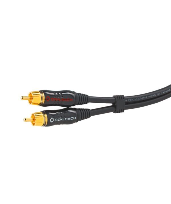 Oehlbach BOOOM Καλώδιο Subwoofer Y-RCA RCA - 2 x RCA 12.5m Black (Τεμάχιο) - Image 2