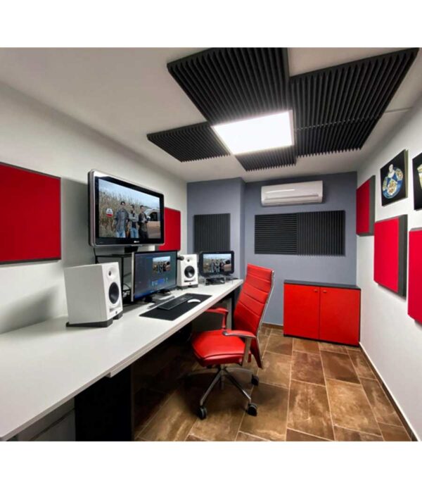 EQ Acoustics Colourpanel 60 Black Ηχοαπορροφητικό Πάνελ Αφρού 60 x 60 x 5cm / 2,16 τ.μ. (6 Τεμάχια) - Image 3