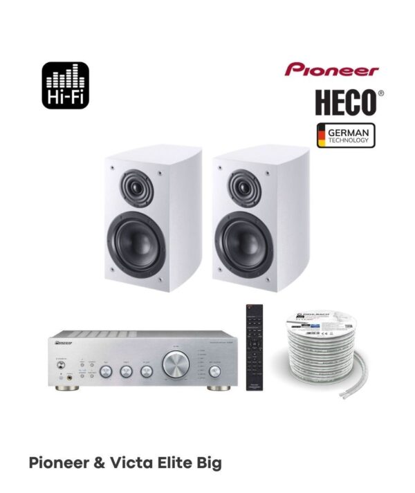 All in point Κολωνου 1 Περιστερι - Pioneer & Victa Elite Big Πακέτο Hi Fi με Ενισχυτή Pioneer A-40AE και Ηχεία Βιβλιοθήκης HECO Victa Elite 302 (Σετ)