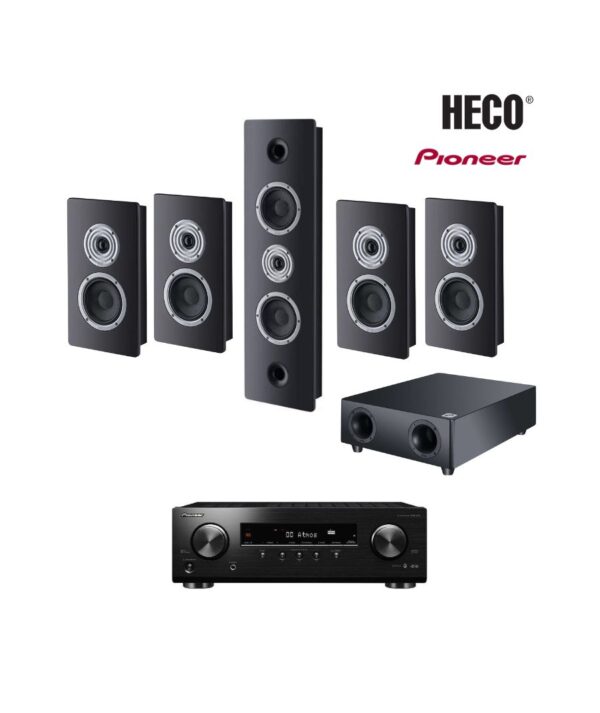 All in point Κολωνου 1 Περιστερι - Heco Ηχεία Home Cinema 5.1 Ambient Black με Ενισχυτή Pioneer VSX-534 (Σετ) Home Cinema 5.1 Ambient