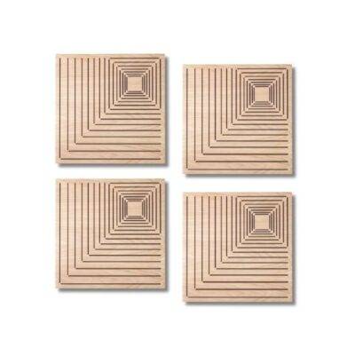 All in point Κολωνου 1 Περιστερι - Audiodesigner Maple Pattern Brown Ηχοαπορροφητικά Ξύλινα Πάνελ 50x50x5 cm / 1 τ.μ. (4 Τεμάχια) AD-MAPLE -DCB-1BRW
