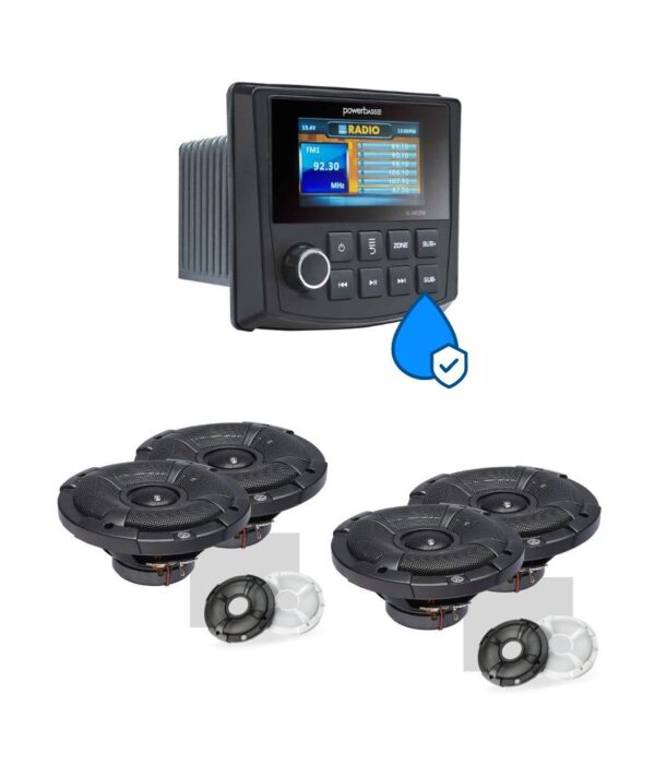 All in point Κολωνου 1 Περιστερι - Powerbass MC-200+2*XL-62SS Πακέτο Ήχου Σκάφους με Πηγή και 4 Ηχεία (Σετ)
