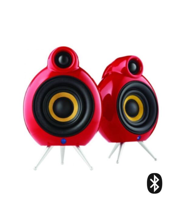 All in point Κολωνου 1 Περιστερι - Podspeakers MicroPod BΤ MKII Ηχεία Βιβλιοθήκης με Bluetooth 3" 10W RMS Κόκκινα (Ζεύγος)