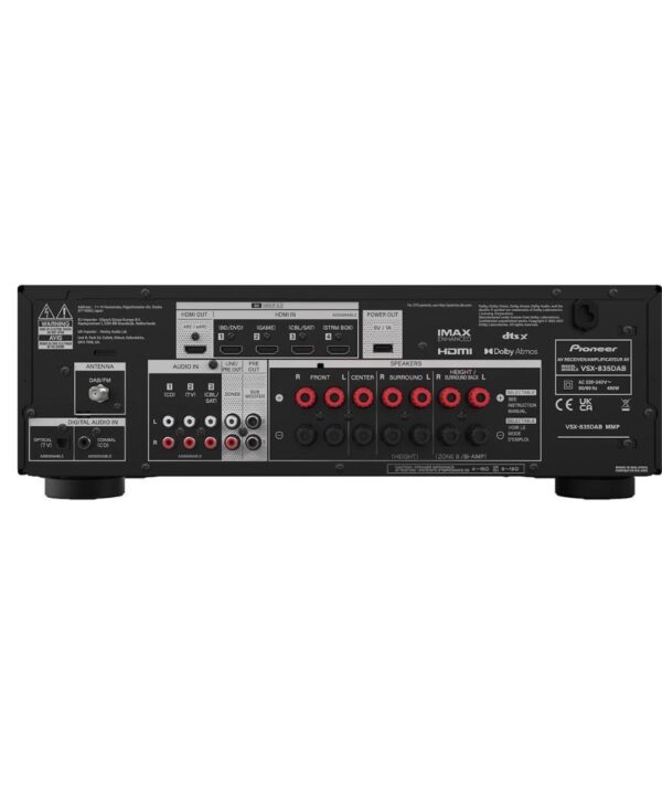 Pioneer VSX-835D AV Receiver - Ενισχυτής Home Cinema 7.2 Καναλιών Black - Image 3
