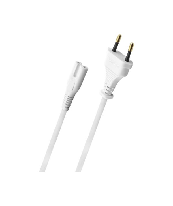 All in point Κολωνου 1 Περιστερι - Oehlbach Powercord C7 Καλώδιο Τροφοδοσίας με Euro flat plug 5 m White D1C17051