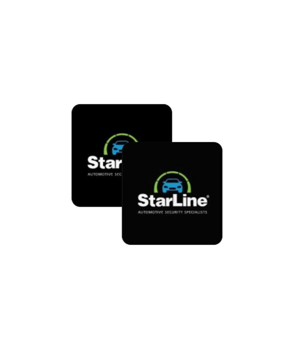 All in point Κολωνου 1 Περιστερι - StarLine Αυτοκόλλητα Automotive Security Specialists 5x5cm (2 Τεμάχια)