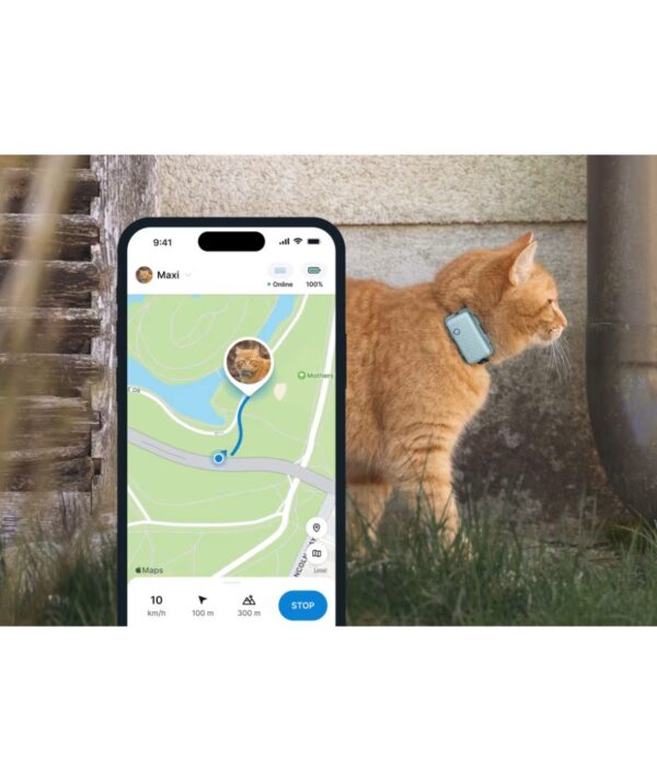 Tractive CAT mini GPS Pet Tracker Γάτας με Κολάρο Mint (Τεμάχιο) - Image 3