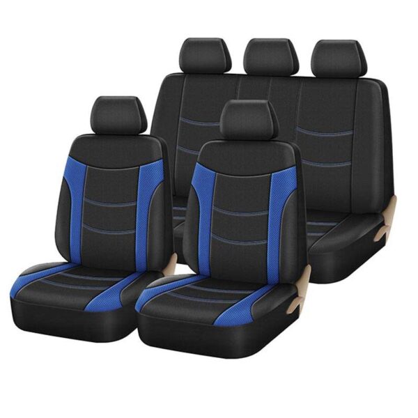 All in Point Καλύμματα Υφασμάτινα Super Sport All In One Μαύρο/Μπλε Σετ Εμπρός-Πίσω 11 Τεμάχια 0010549