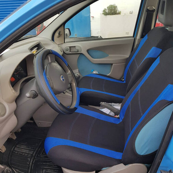 Καλύμματα Υφασμάτινα Sport All In One Μαύρο-Μπλε Ζευγάρι 4 Τεμάχια - Image 5