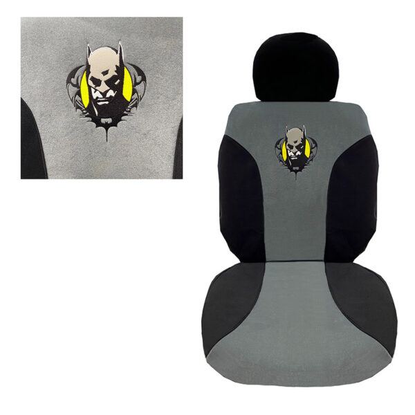 Καλύμματα Μπροστινών Καθισμάτων Fleece Batman Γκρι/Μαύρο 4 Τεμάχια 2619029 - Image 2