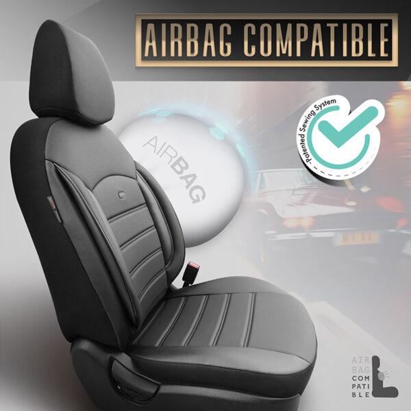 Καλύμματα Αυτοκινήτου Otom Inspire Design Universal Full Δερματίνη Σετ Εμπρός / Πίσω 11 Τεμαχίων Μαύρο INS-3501 - Image 4