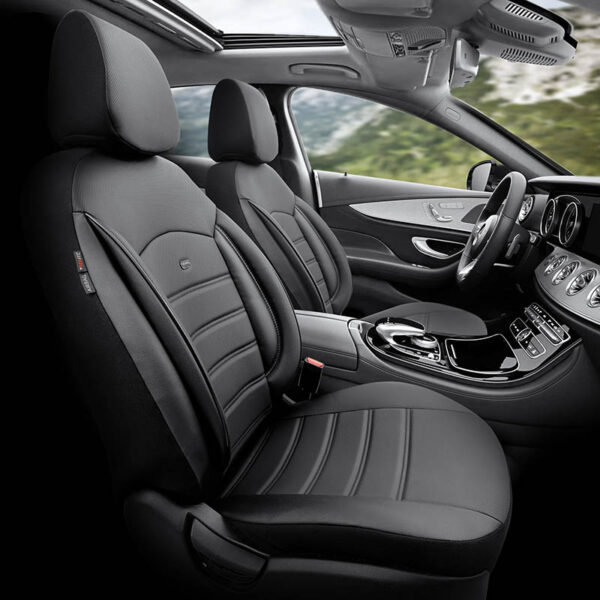 Καλύμματα Αυτοκινήτου Otom Inspire Design Universal Full Δερματίνη Σετ Εμπρός / Πίσω 11 Τεμαχίων Μαύρο INS-3501 - Image 5