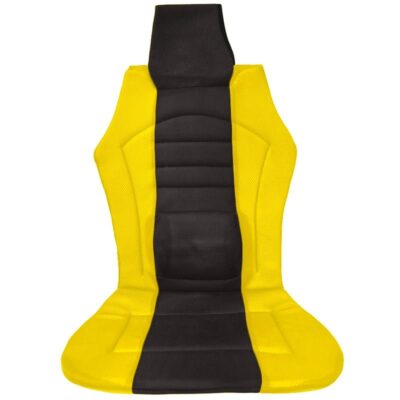 All in point - Πλατοκάθισμα Μπροστινό Universal (PolyMesh) SPORTING 1 τμχ - ΜΑΥΡΟ/ΚΙΤΡΙΝΟ