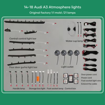 AIN-76956 - Digital iQ - DIQ AMBIENT AUDI A3 8V (Digital iQ Ambient Light Audi A3 mod. 2013-2018