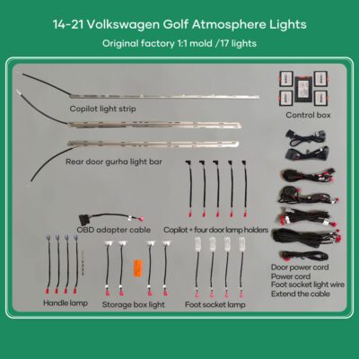 AIN-77929 - Digital iQ - DIQ AMBIENT VW GOLF 7 (Digital iQ Ambient Light VW GOLF 7 mod. 2013-2021
