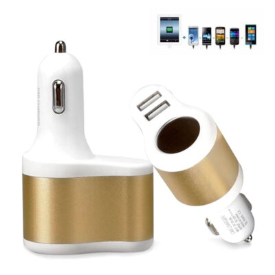 All in point - ΦΟΡΤΙΣΤΗΣ ΑΝΑΠΤΗΡΑ ΜΕ 2 USB - ΧΡΥΣΟ